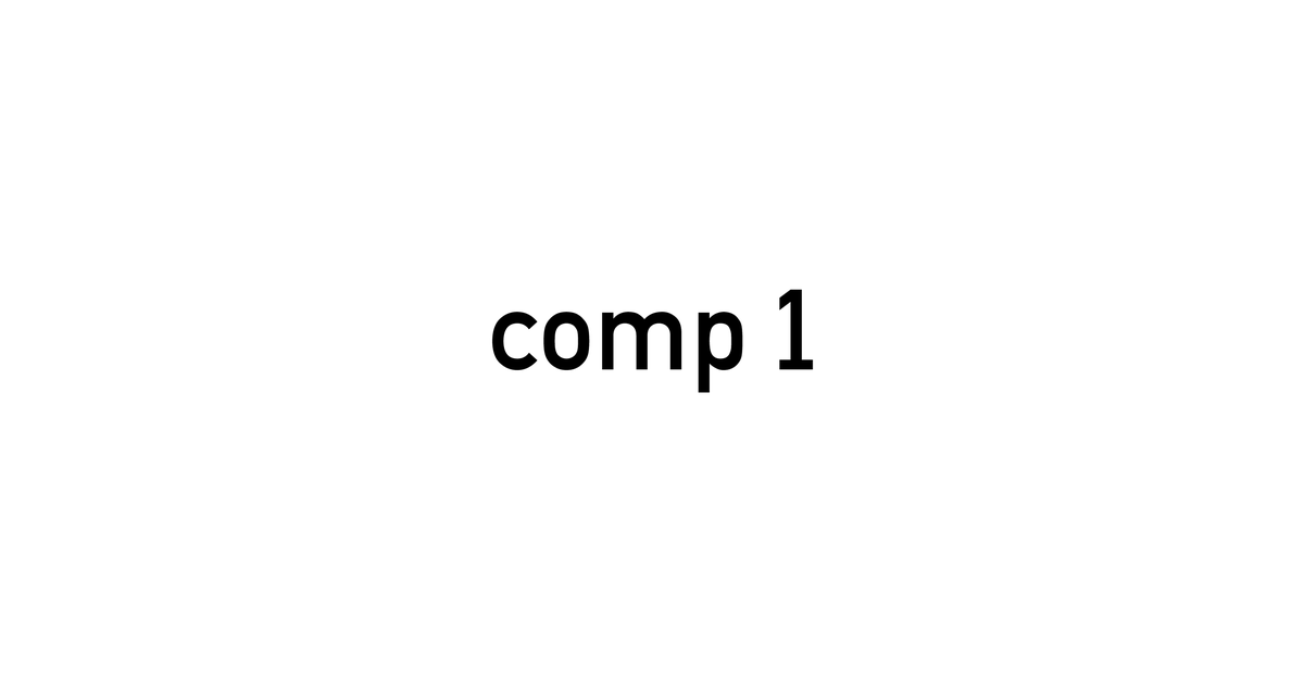 comp1 — 프로젝트 매니지먼트 스튜디오